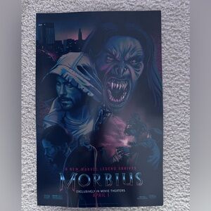 Morbius Marvel Movie poster 17''X11" Must See Unique Mini Limited Edition
